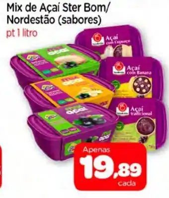 Nordestão Mix de Acai Ster Bom/ Nordestao 1L oferta