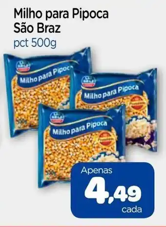 Nordestão Milho para pipoca Sao Braz 500g oferta