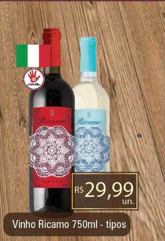 Supermercados Alvorada Vinho ricamo - tipos oferta