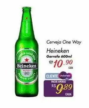 Muffato Cerveja one way heineken garrafa oferta