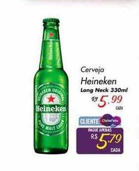 Cerveja heineken long neck