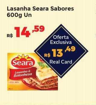 Villarreal Supermercados Lasanha seara sabores oferta
