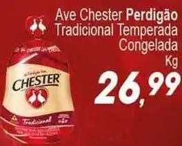 Chester perdigão tradicional temperada congelada