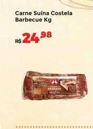 Villarreal Supermercados Carne suína costela barbecue oferta