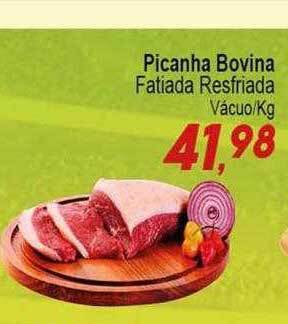 Picanha bovina fatiada resfriada