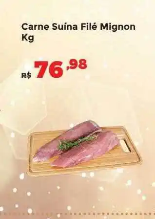 Villarreal Supermercados Carne suína filé mignon oferta