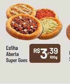 Esfiha aberta super goes