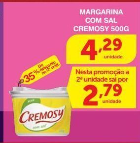 Roldão Margarina cremosy 500g oferta