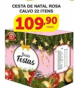 Roldão Cestas de natal rosa calvo oferta