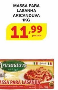 Massa para lasanha aricanduva 1kg