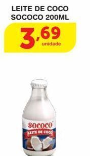 Roldão Leite de coco sococo 200ml oferta