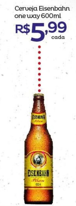 Super Lagoa Cerveja Eisenbahn one way 600ml oferta