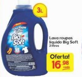 Supermercados Princesa Lava-roupas líquido big soft 3l oferta