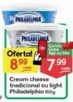 Cream cheese tradicional ou light philadelphia 150g