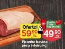Supermercados Princesa Picanha bovinapeça inteira kg oferta