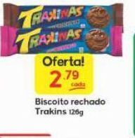 Biscoito recheado trakinas 126g