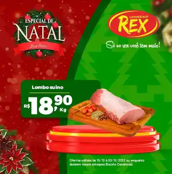 Supermercados Rex Lombo Suino 1kg oferta