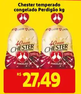 Mercado Extra Chester Temperado Cogelado Perdigao 1kg oferta