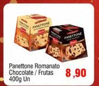 Panettone romanato chocolate frutas