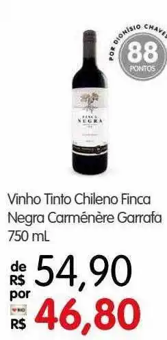 Zona Sul Vinho tinto chileno finca negra carménère garrafa oferta