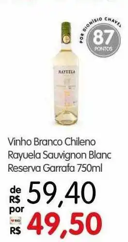 Zona Sul Vinho branco chileno rayuela sauvignon blanc reserva garrafa oferta