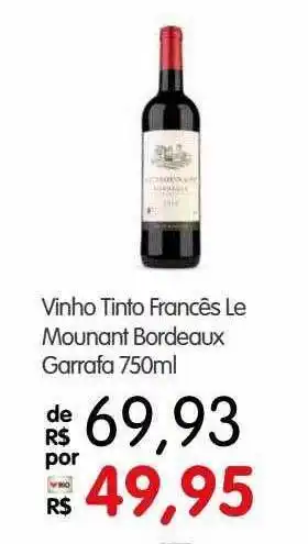Zona Sul Vinho tinto francês le mounant bordeaux garrafa oferta