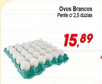 Villefort Atacadista Ovos Brancos Pente c/ 2.5 duzias oferta