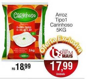 Supermercado Bem Barato Arroz tipo 1 carinhoso oferta