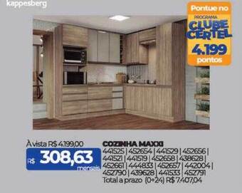 Lojas Certel Cozinha maxxi kappesberg oferta