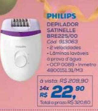 Lojas Colombo Philips depilador satinelle bre225 00 oferta