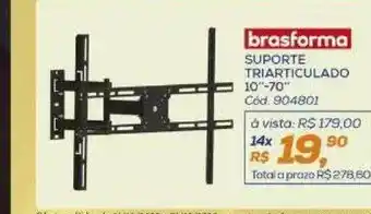 Lojas Colombo Brasforma suporte triarticulado oferta
