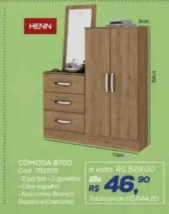 Cômoda b700 henn