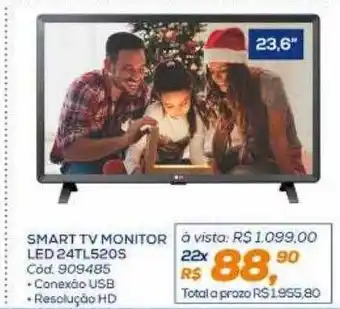 Lojas Colombo Smart tv monitor led 24tl520s oferta