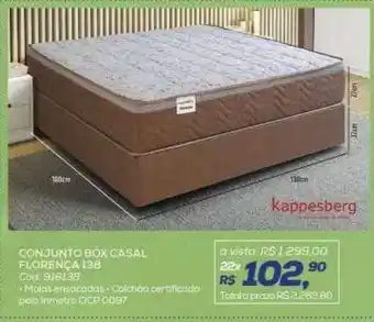 Conjunto box casal florança 138 kappesberg