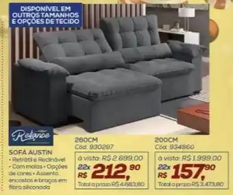Lojas Colombo Sofá austin oferta