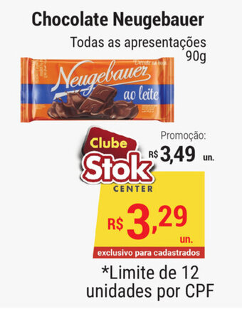 Stok Center Chocolate Neugebauer 90g oferta