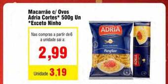 Spani Atacadista Macarrão c ovos adria cortes un exceto ninho oferta
