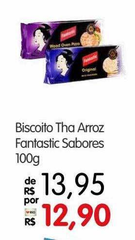 Biscoito tha arroz fantastic sabores