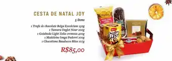 Cesta de natal joy 5 itens