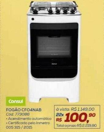 Lojas Colombo Consul fogão cfo4nab oferta