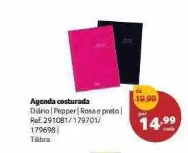 Agenda costurada tilibra