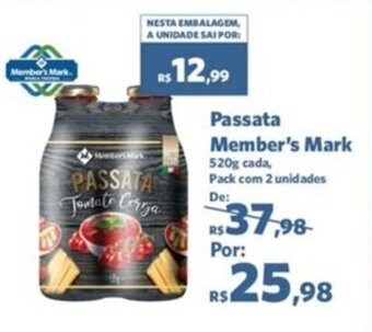Sam's Club Passata Member's Mark 520g oferta