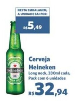 Sam's Club Cerveja Heineken 330ml oferta