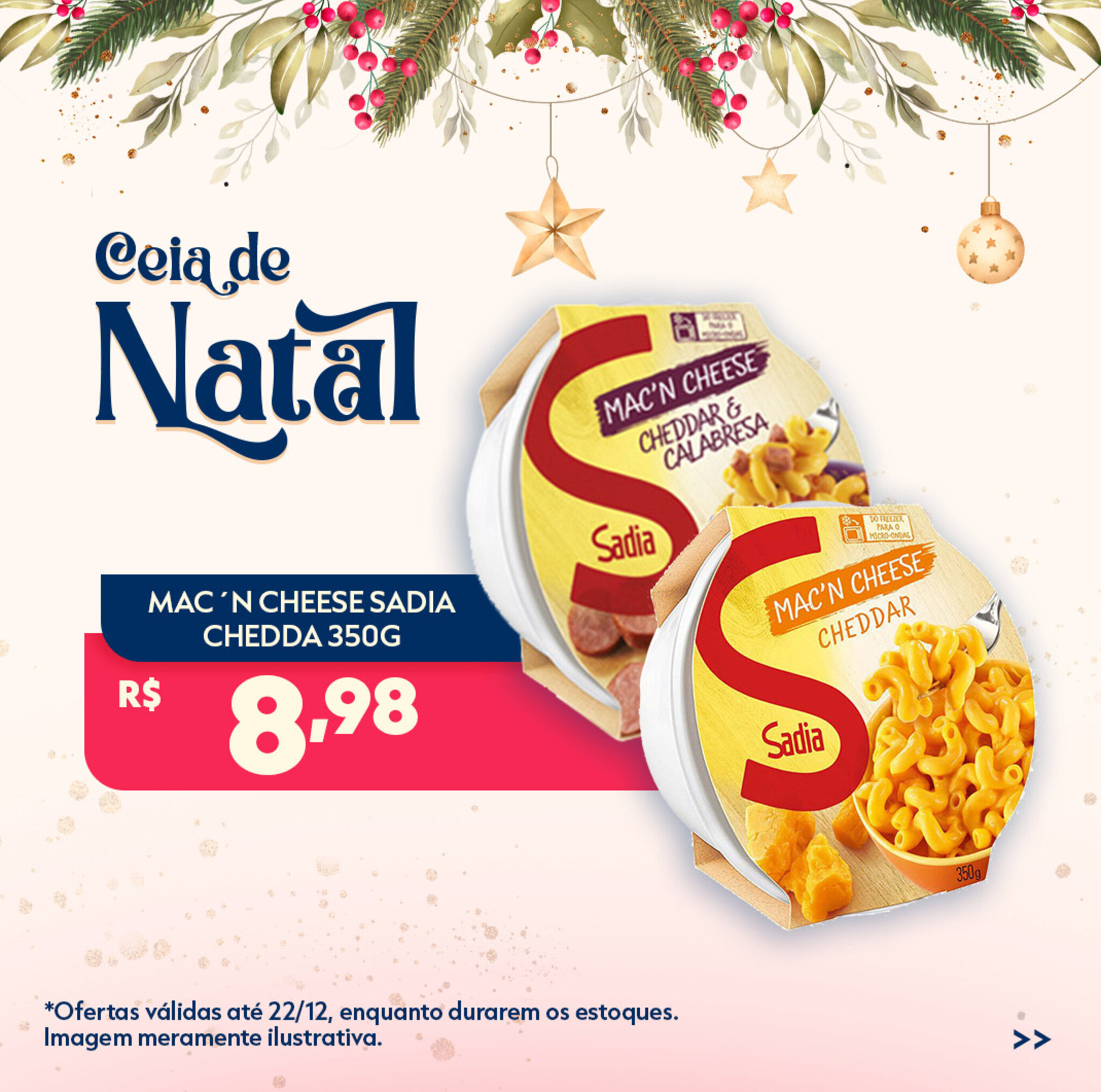 Mac'N Cheese Sadia Cheddar 350g oferta na SuperPrix Mac'N Cheese Sadia Cheddar 350g oferta na SuperPrix