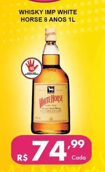 Negreiros Whisky IMP White Horse 8 Anos 1L oferta