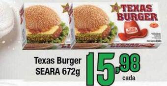 Supermercados Unidos Texas burger seara oferta