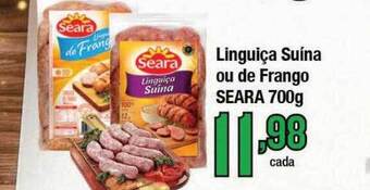 Supermercados Unidos Linguiça suína ou de frango seara oferta