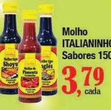 Supermercados Unidos Molho italianinho sabores oferta