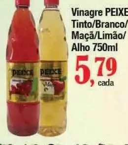Supermercados Unidos Vinagre peixe tinto branco maçã limão alho oferta