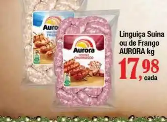 Supermercados Unidos Linguiça suína ou de frango aurora oferta